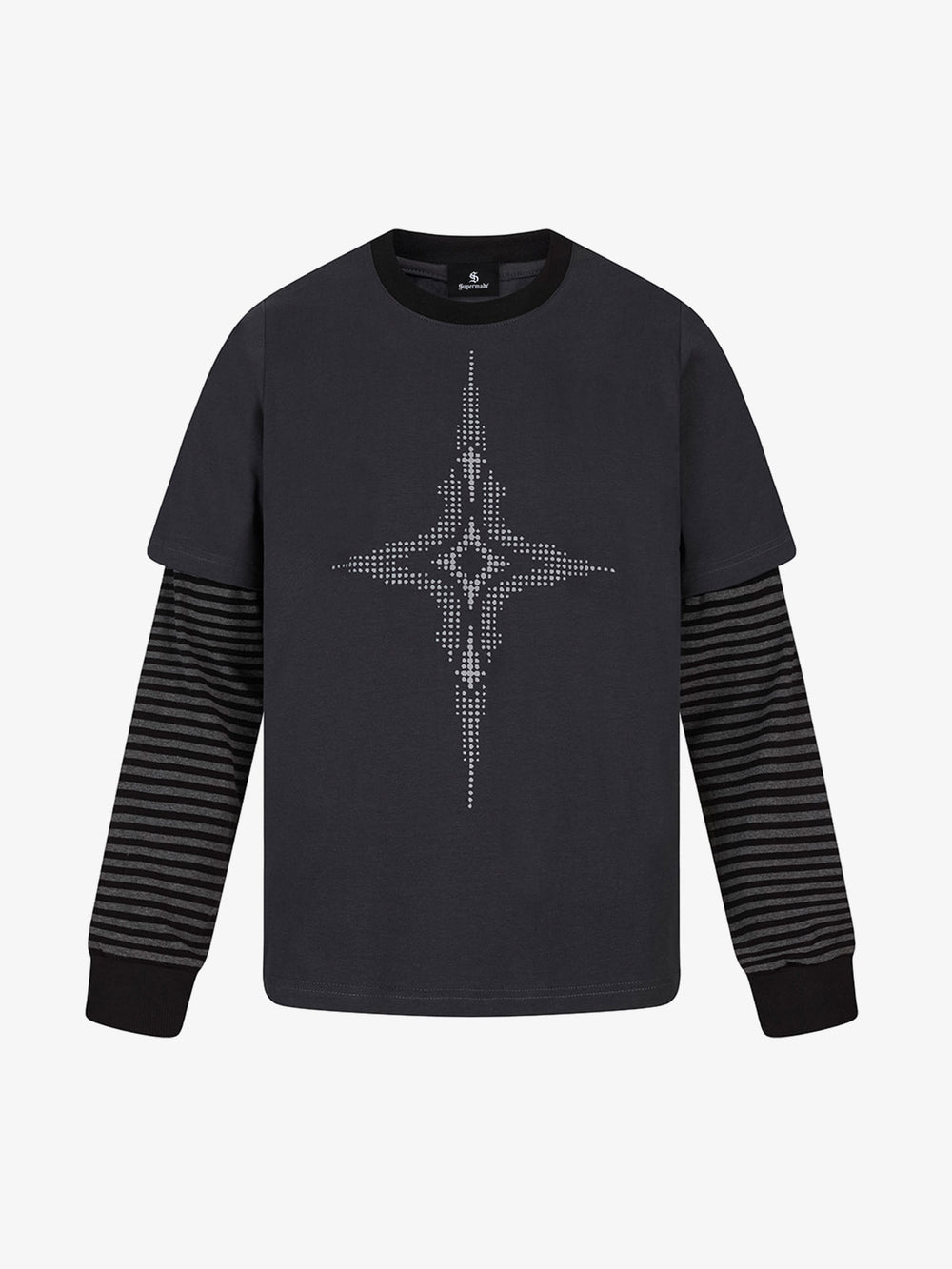 American Retro Street Style Layered Long Sleeve Tee