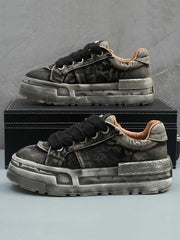 Washed Denim Sneakers
