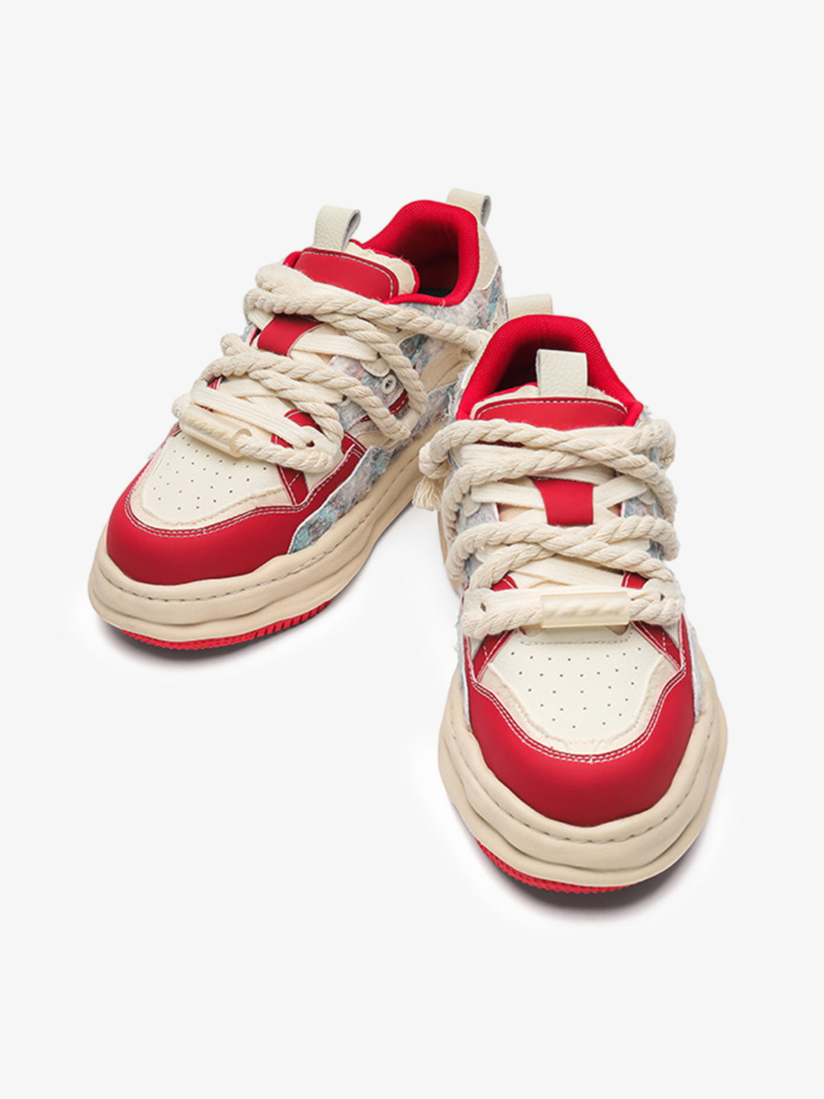 7CM Height-Enhancing Sneakers with Fluid Lines and Granular Outsole 
