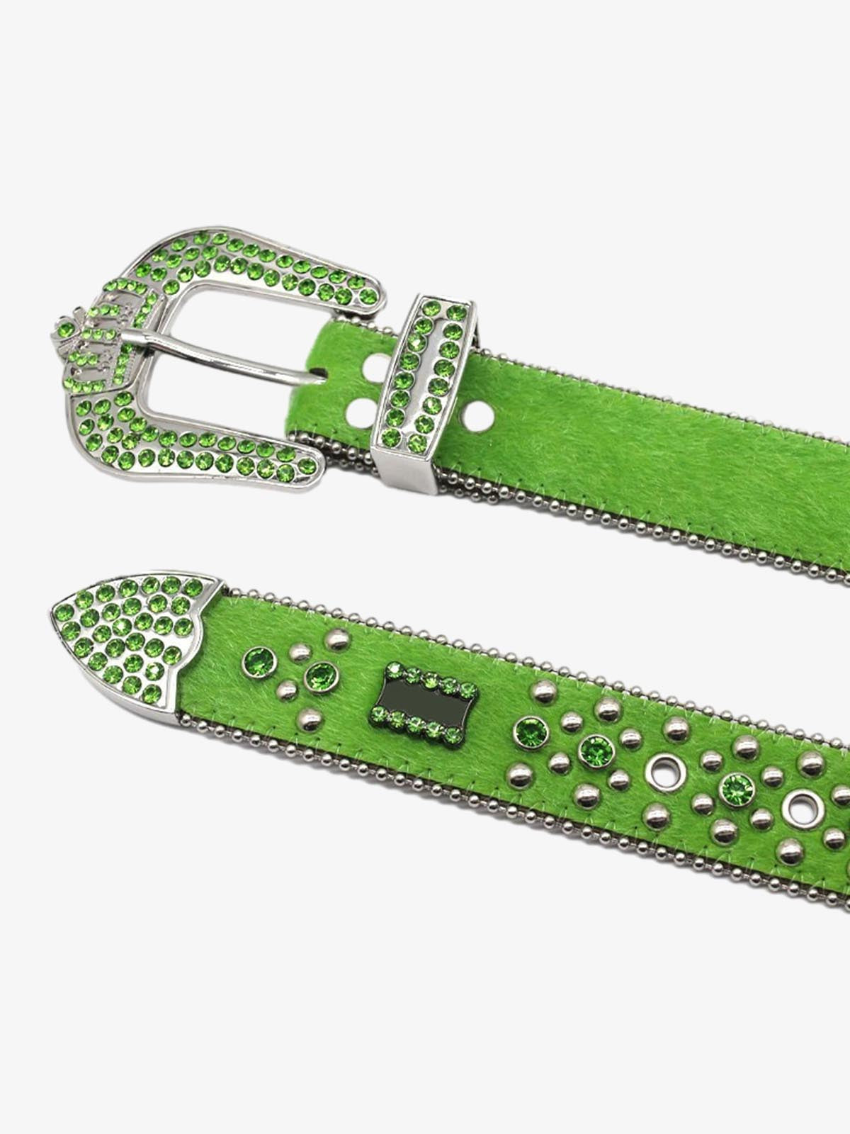 Street Hip Hop Rap-Embellished Belt