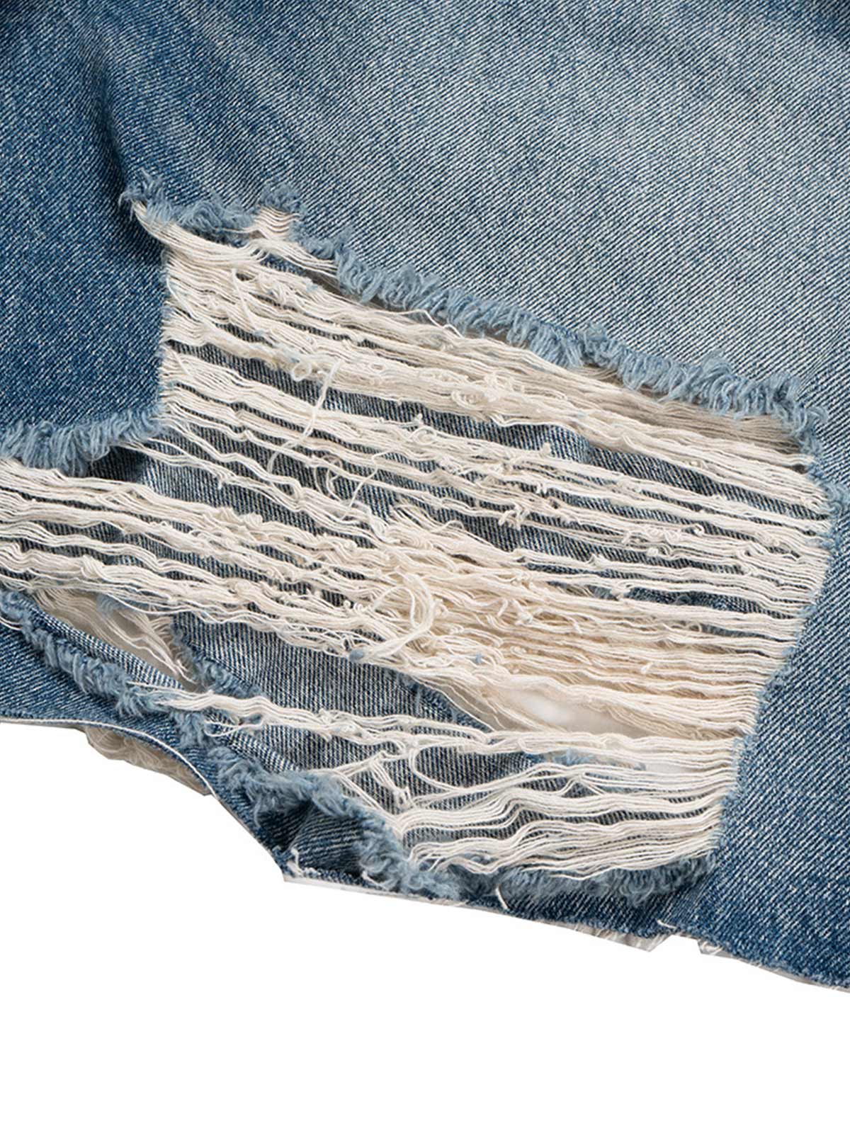 Street Ripped Denim Shorts 
