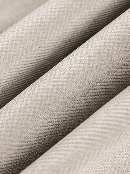 Detachable Knit Collar Zip Up Pocket Jacket