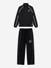 Reflective Stripe Logo Embroidered Tracksuit