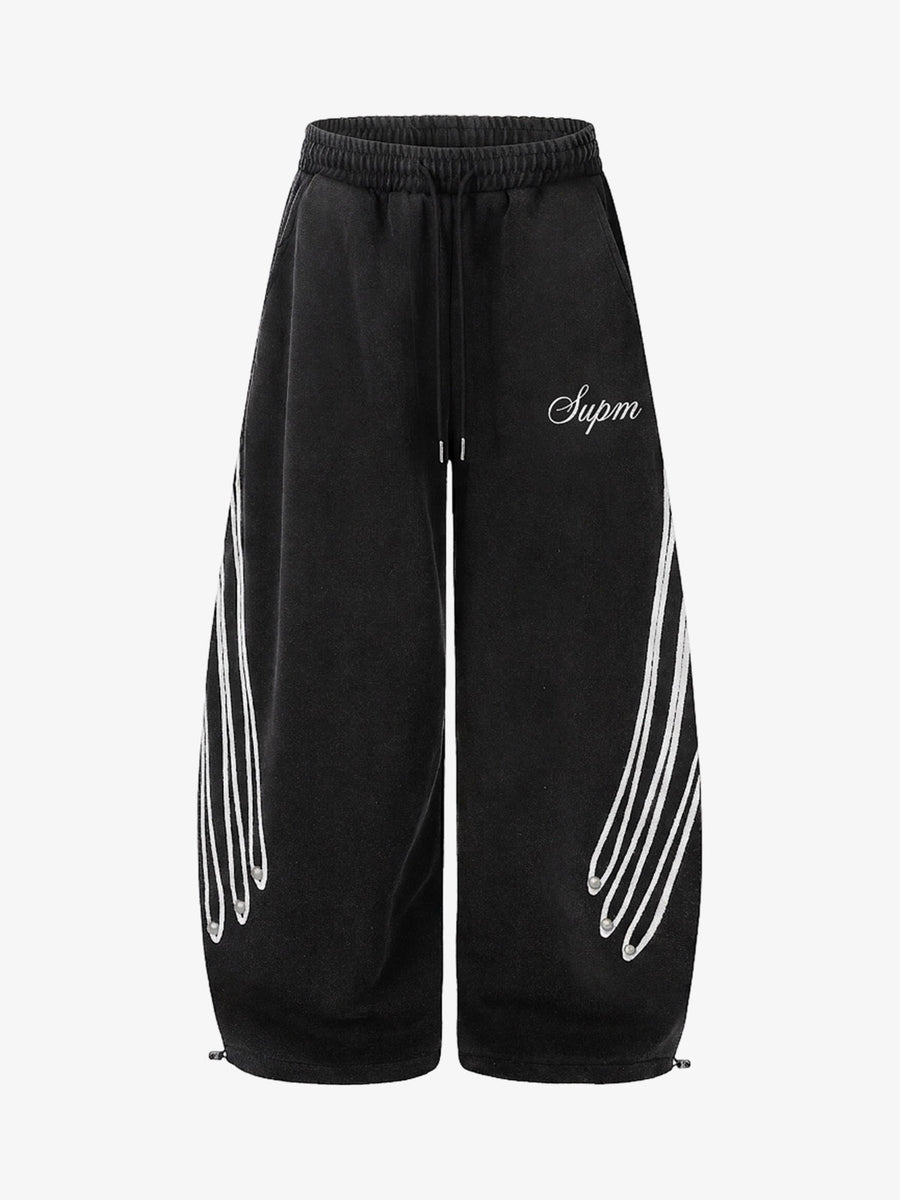 Napoleon Bestickte Baggy Sweatpants
