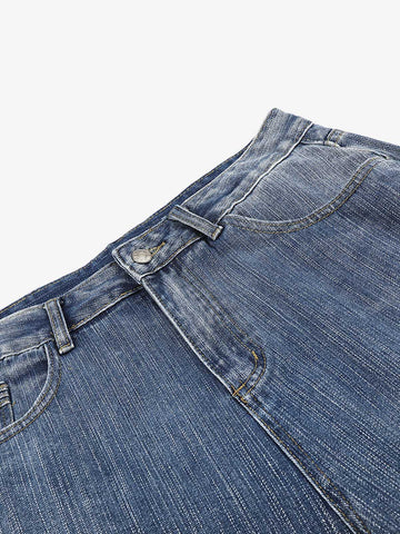 Pantalones vaqueros cortos bordados con cuentas