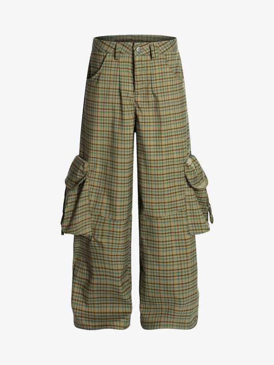 Plaid Drawstring Shorts for Casual Wear 