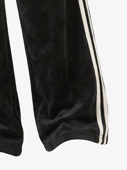 Logo Striped Suede Track Pants