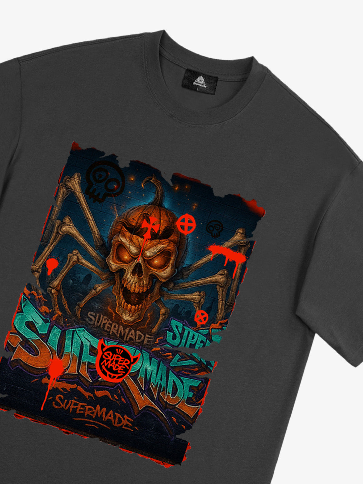 Bloody Dark Skull Spider T-shirt 