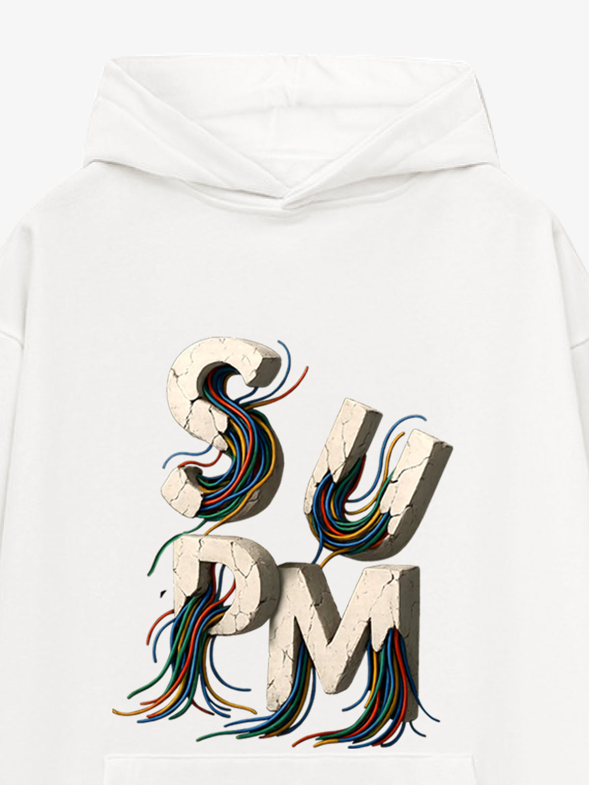 Street Gravel Wire Font Hoodie 
