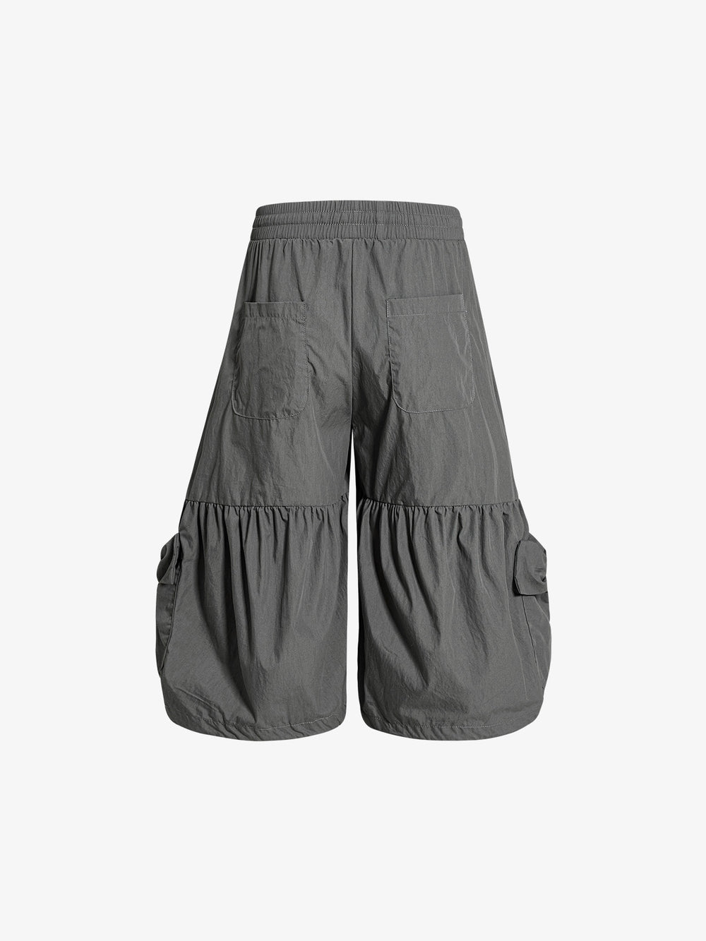 Pantaloni cargo culotte in nylon