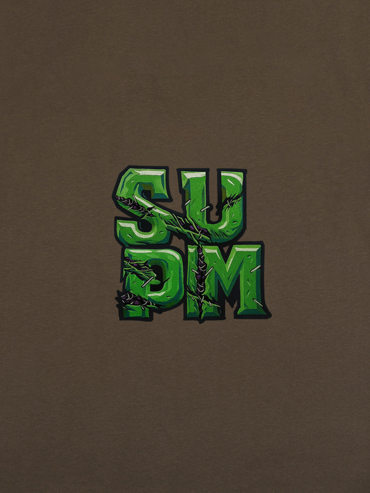 Supermade Street Green Thorn Font T-Shirt 