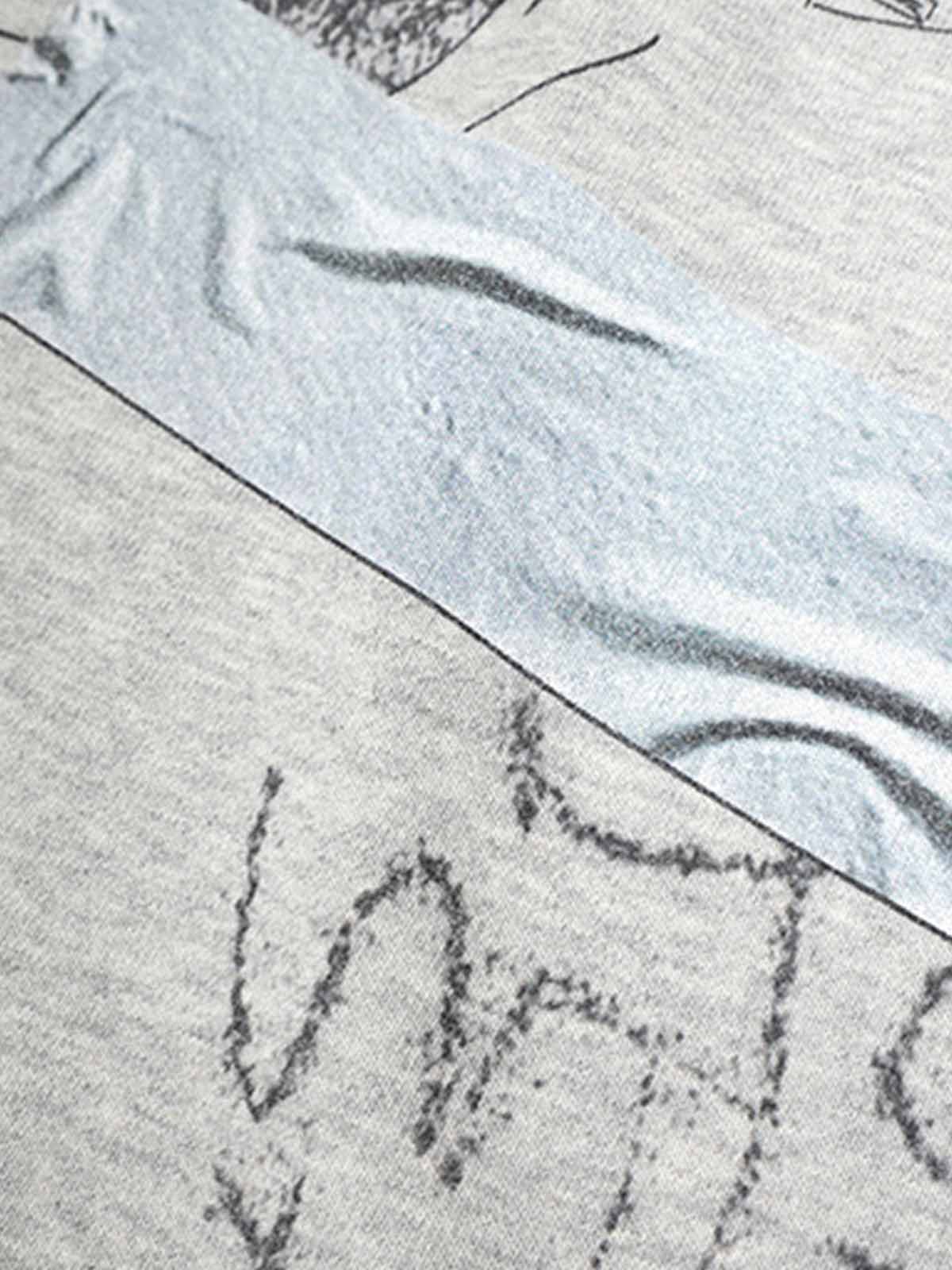 Graffiti Art Print Lounge Baggy Pants 