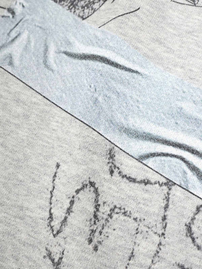 Graffiti Art Print Lounge Baggy Pants 