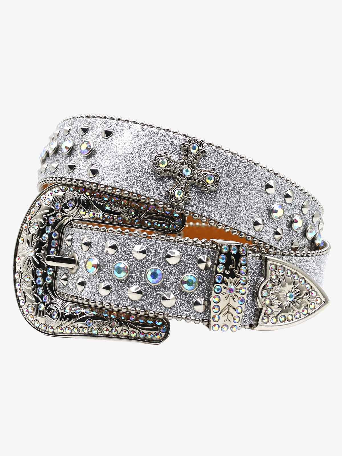 Rhinestone Cross Belt