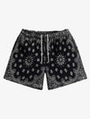 Paisley Print Athletic Sports Shorts