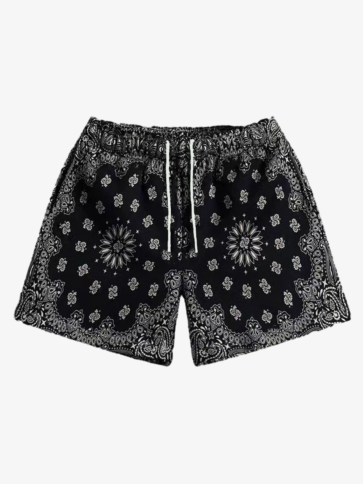 Pantalones cortos deportivos con estampado paisley