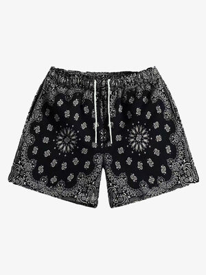 Pantalones cortos deportivos con estampado paisley