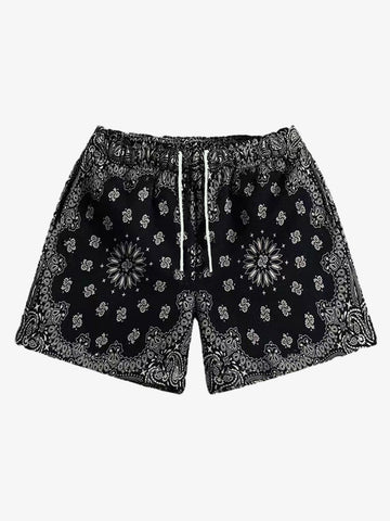 Pantalones cortos deportivos con estampado paisley