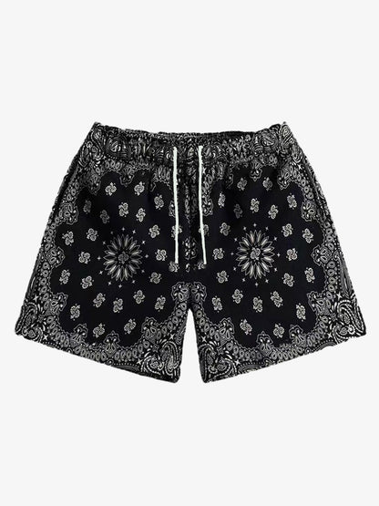 Pantalones cortos deportivos con estampado paisley