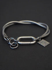Heavy-Duty Distressed Snake Chain Bracelet 