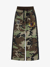 Camo Double Waist Baggy Pants