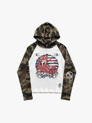 Felpa con cappuccio Rolling Stones Graphic Camo Waffle