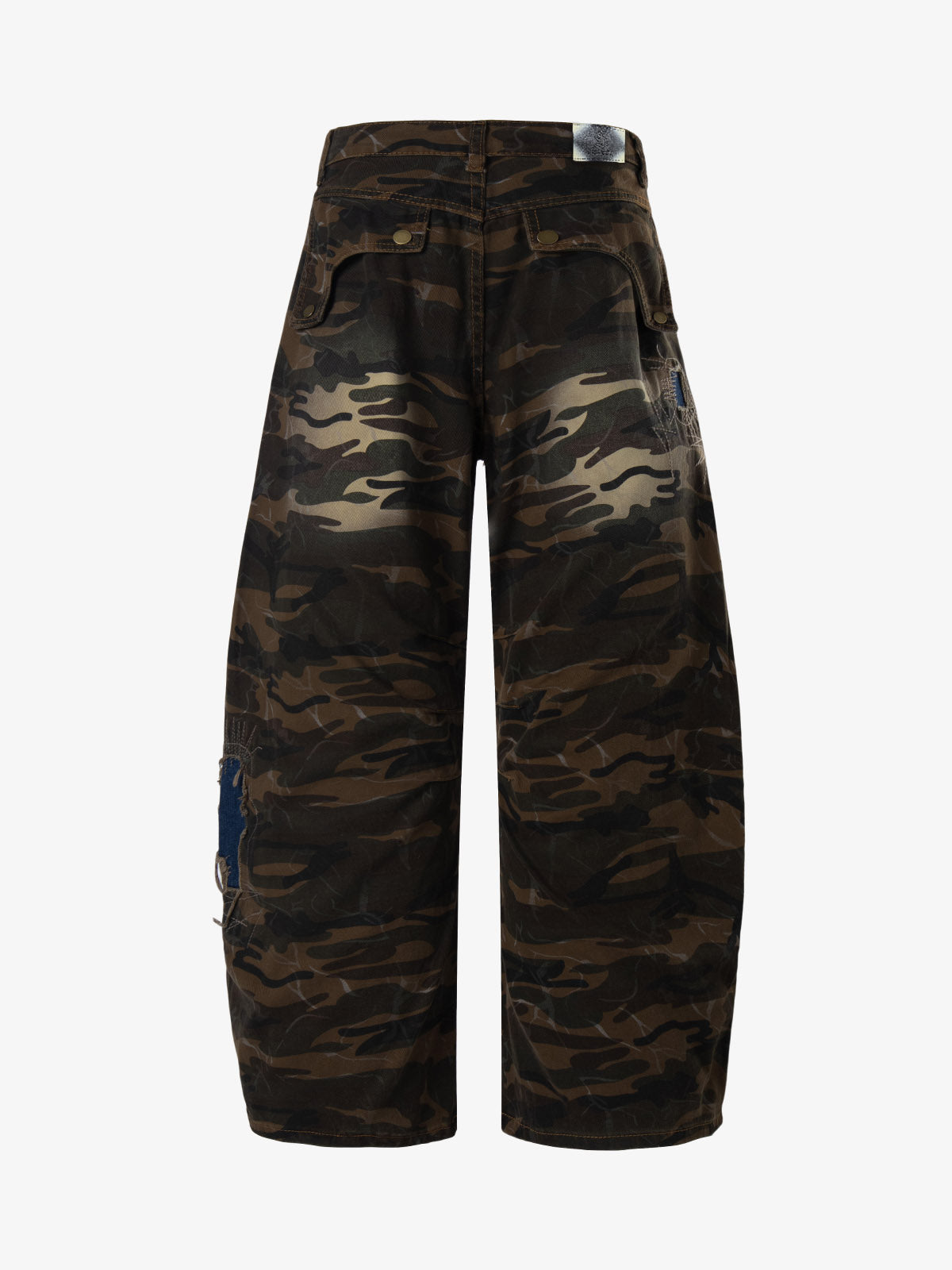 Camo Panel Embroidered Jeans