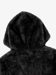 Jacquard Mohair Zip-Up Cardigan