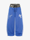 Leopard Double Waist Baggy Sweatpants