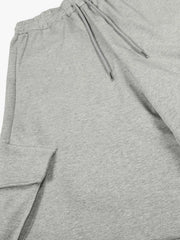 Wrinkled Detail Multi-Pocket Cargo Sweatpants 