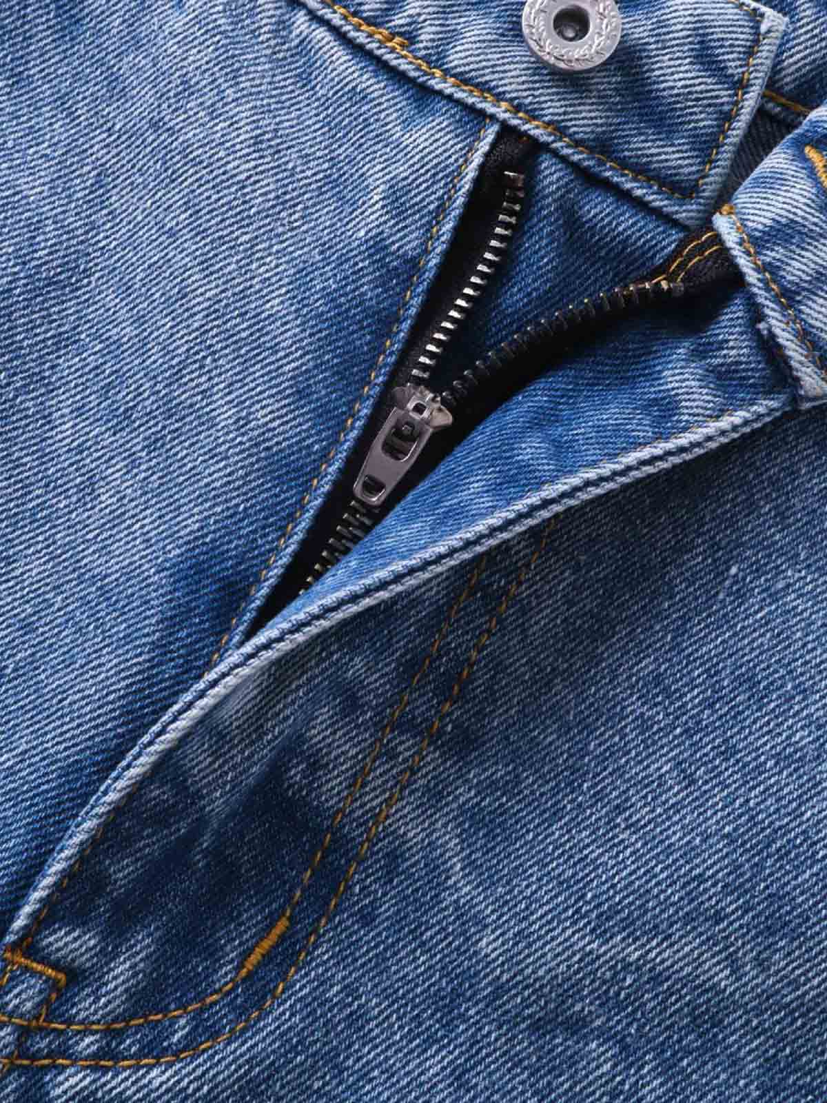Y2K Faded Stacked Denim Jeans 