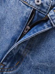 Y2K Faded Stacked Denim Jeans 