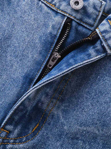 Y2K Faded Stacked Denim Jeans 