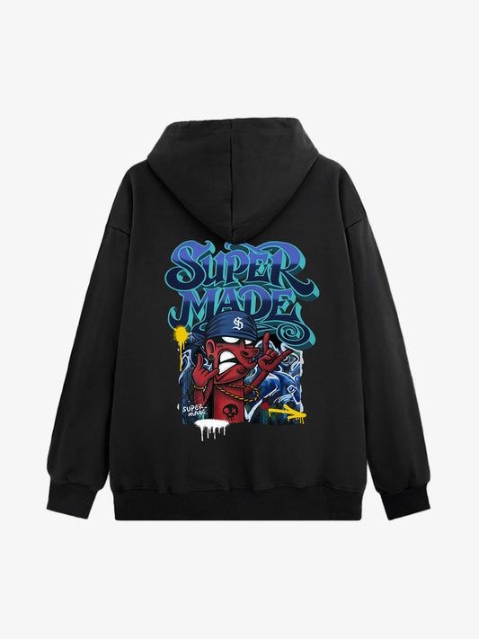 Stylish Graphic Hoodie with Unique Character Design for Casual Wear 