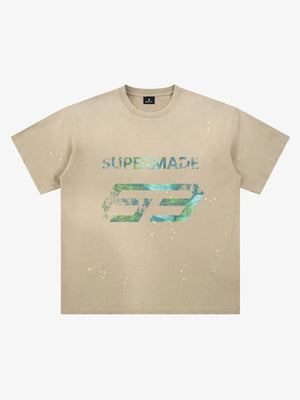 Vintage Washed Number 63 Graphic T-Shirt 