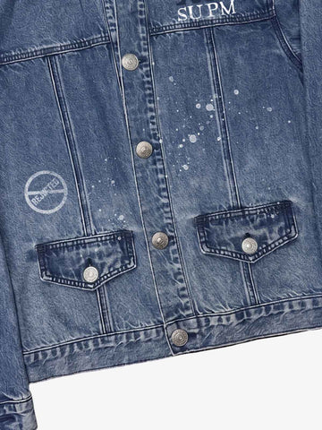 Graphic Denim Jacket