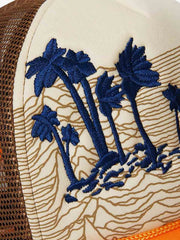 Palm Tree Mesh Trucker Hat 