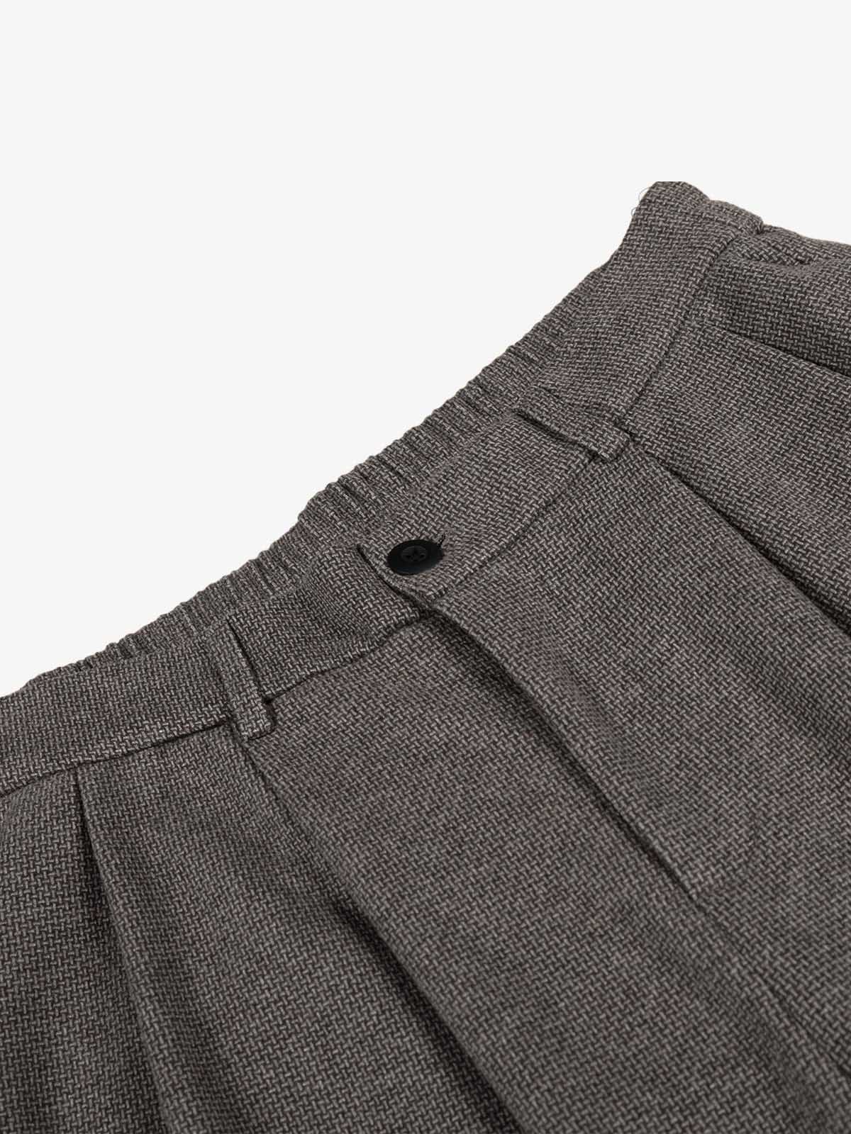 Casual Pleated Drape Stretch Barrel Pants 