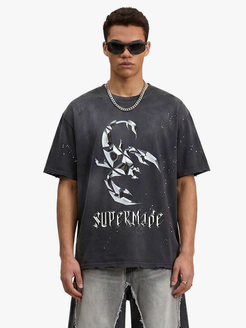 Vintage Scorpion Graphic Washed T-Shirt 