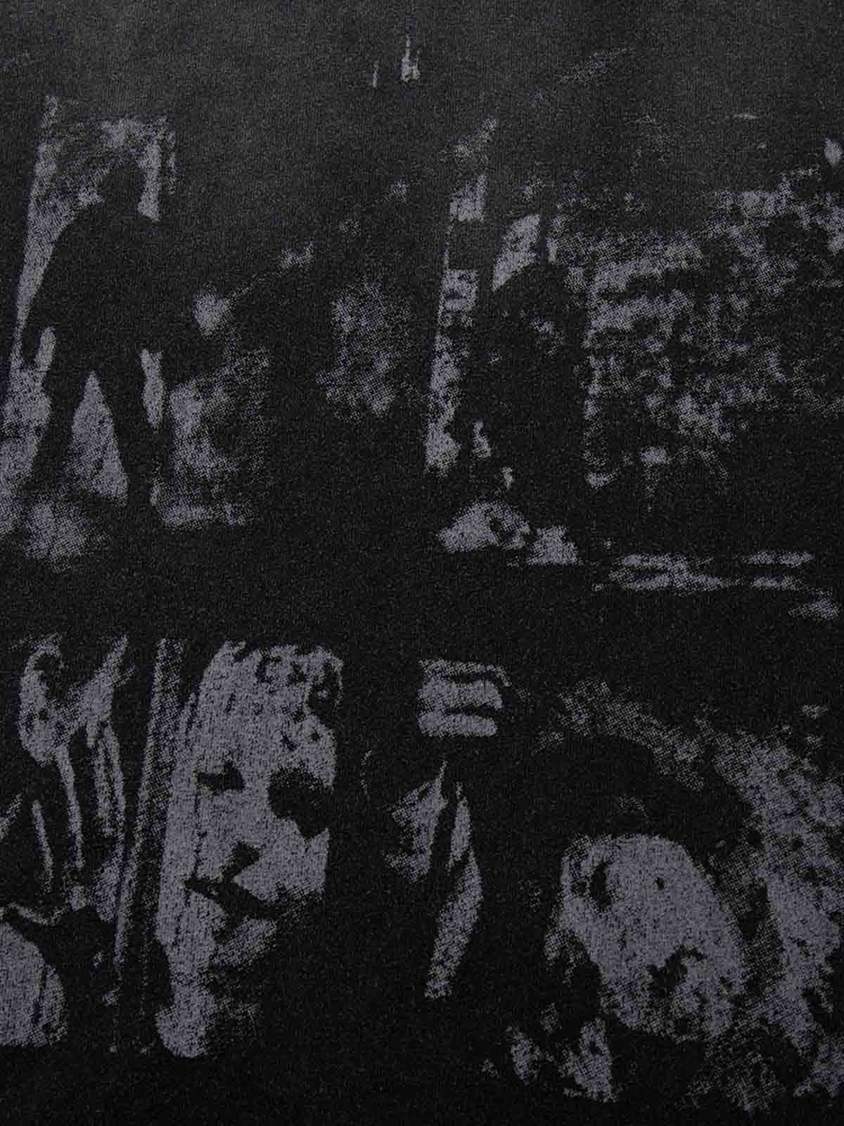 Grunge Faded Photo Print T Shirt 