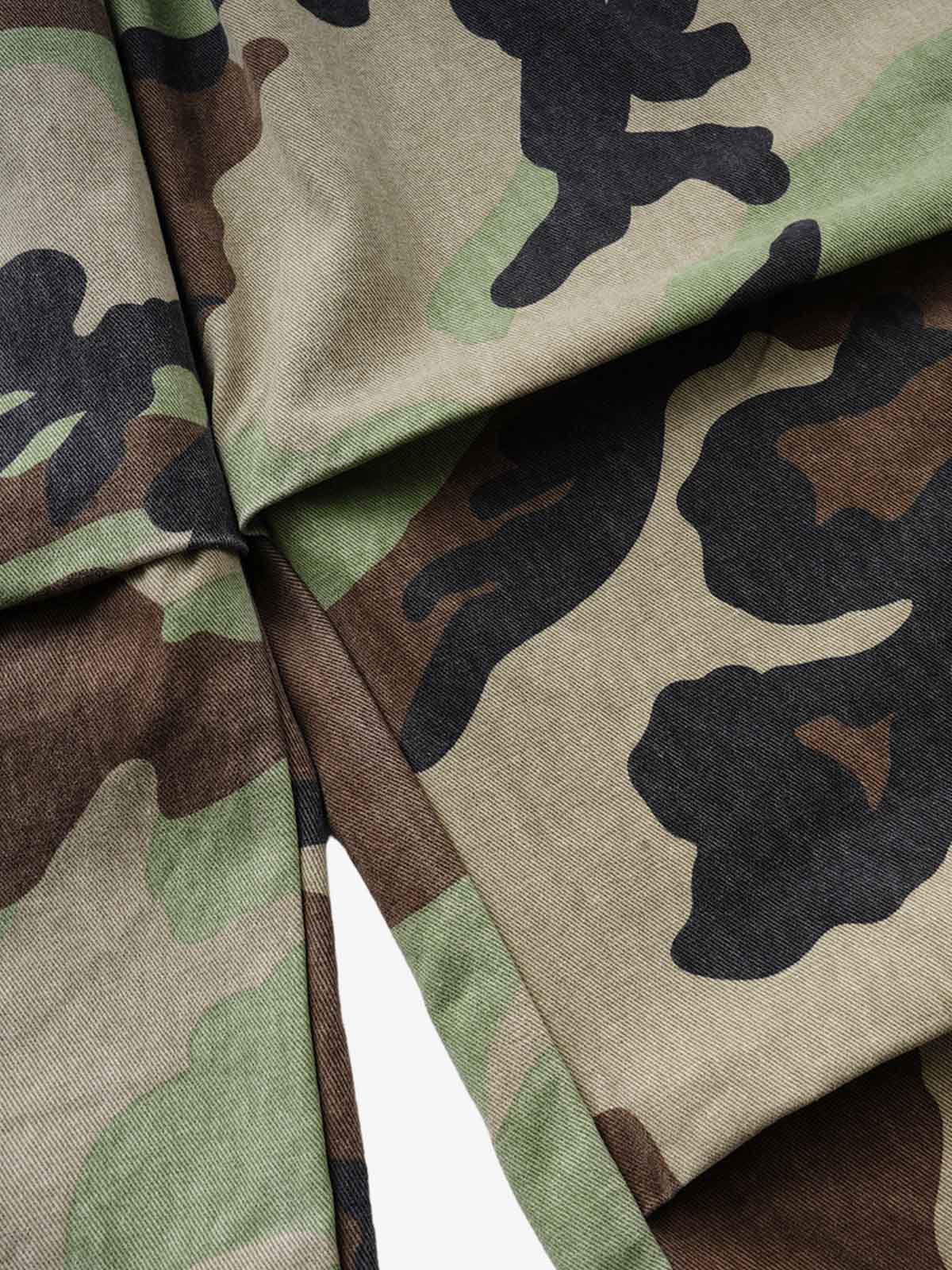 Camo Double Waist Baggy Pants