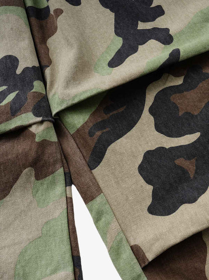 Camo Double Waist Baggy Pants
