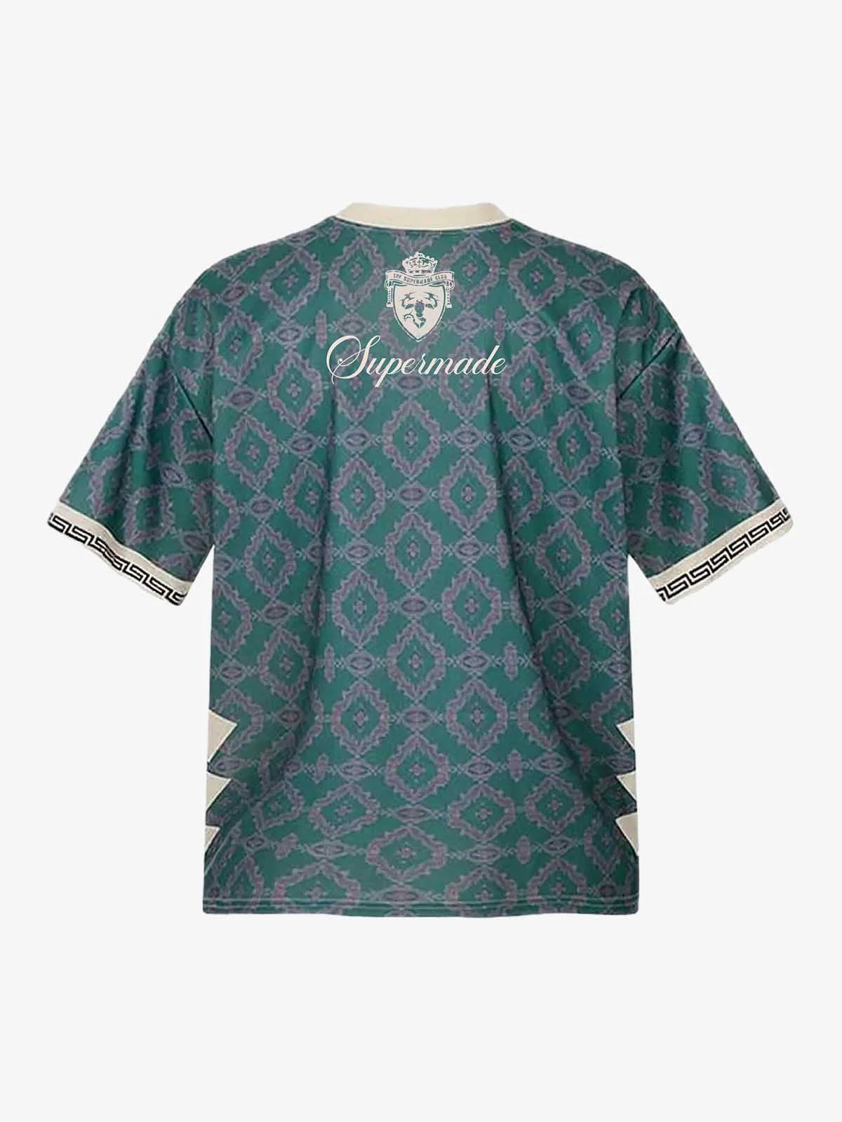 Always Strive Green Patterned Jersey V-Neck T-Shirt 