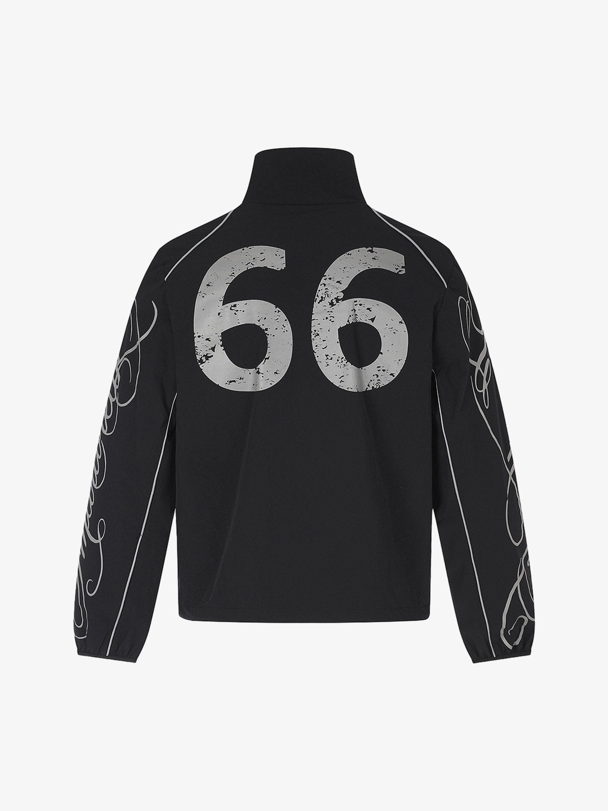 Pegasus Embroidered Stand-Collar Zip Jacket