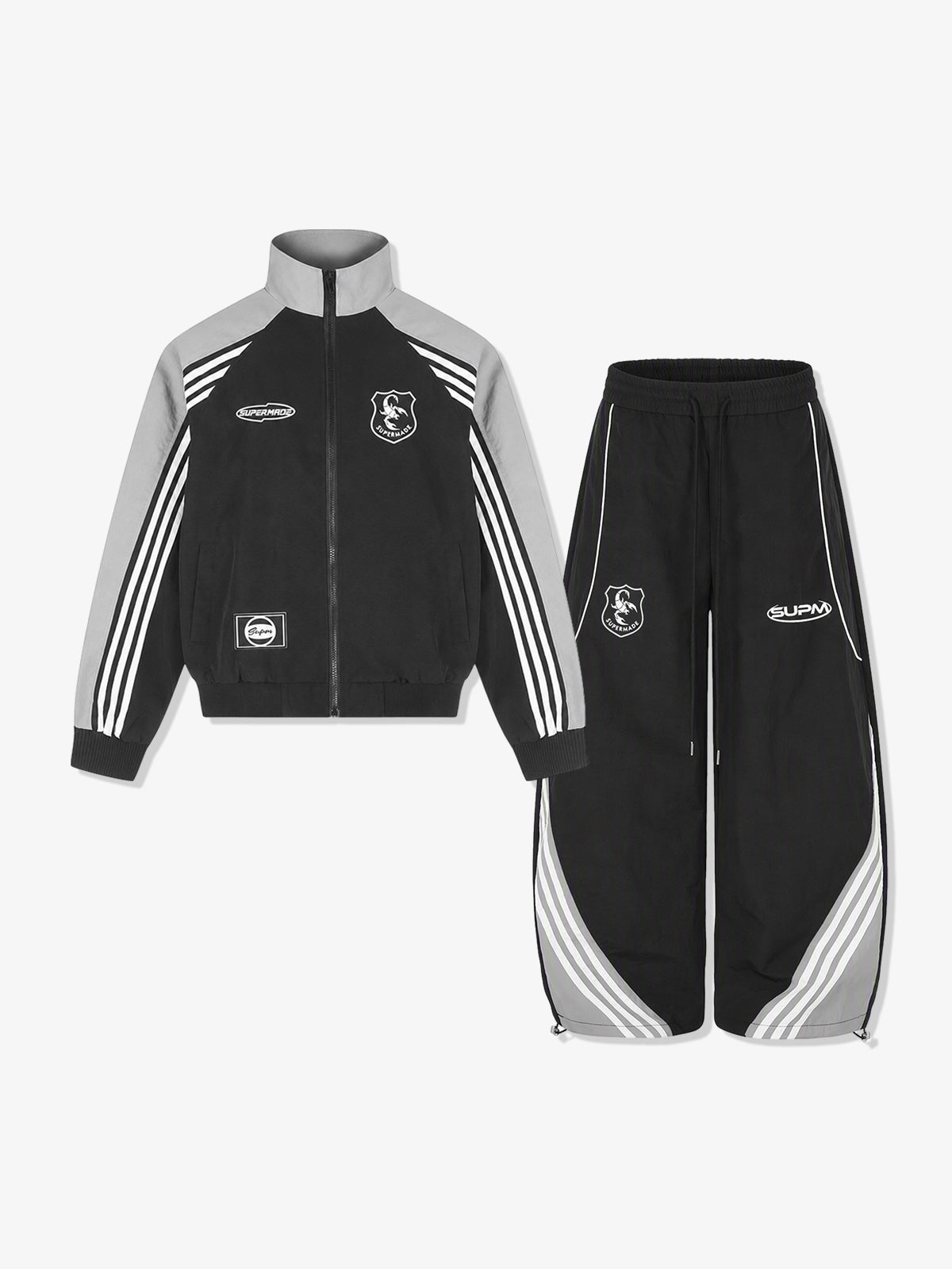 Striped Color Block Tracksuit