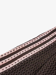 Street-style Openwork Mesh Knit Sweater