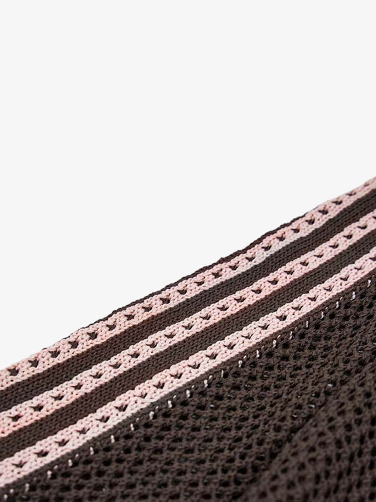 Street-style Openwork Mesh Knit Sweater