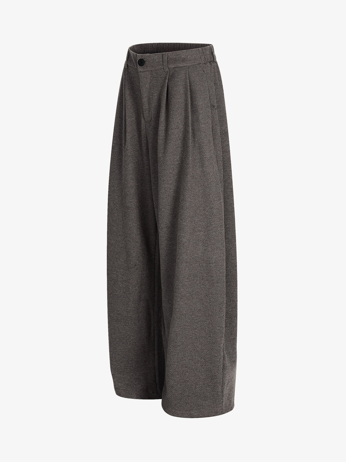 Casual Pleated Drape Stretch Barrel Pants 