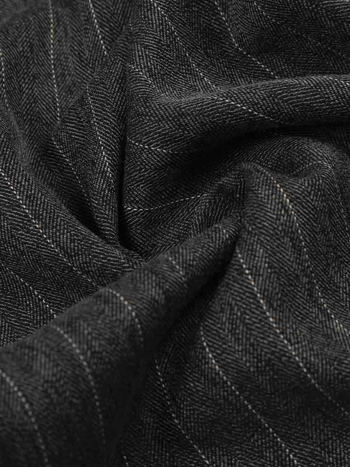 Pinstripe Elastic Waist Wide Leg Pants 