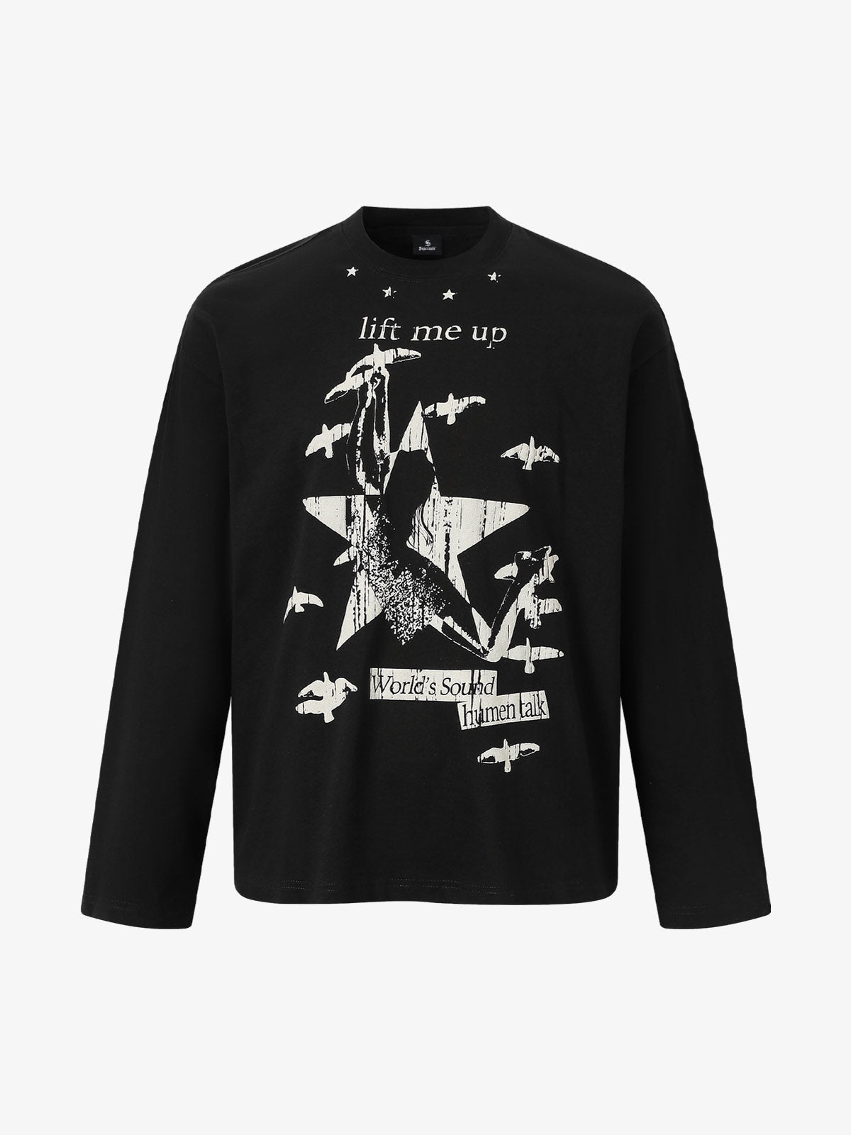 Trendy Graphic Long Sleeve T-Shirt for Men - Perfect for Casual and Festive Wear 